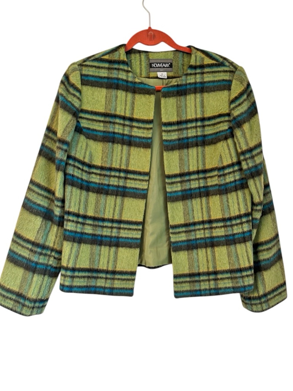 Nouveaux Vintage 90’s Cropped Open Front Blazer Size 12